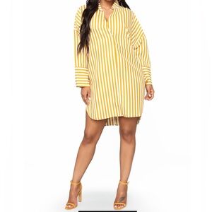 Underlying Meaning Stripe Tunic - Mustard
